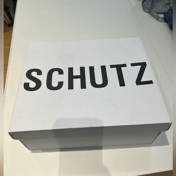 SCHUTZ Metallic Gold Strappy Sandals - Picture 10 of 15